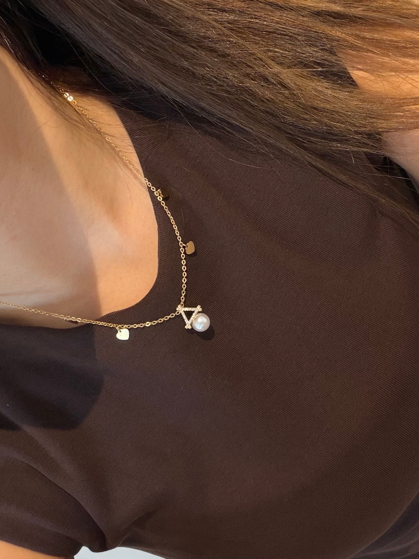Colar dourado aço inoxidável