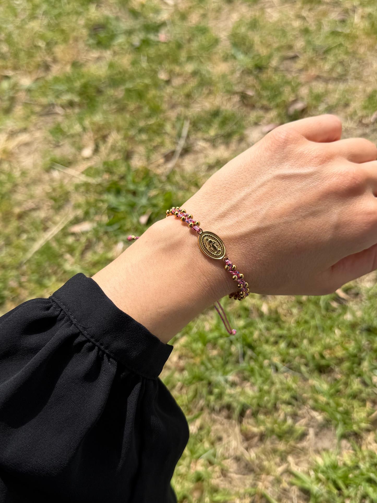 Pulseira Proteção Senhora da Graça rosa