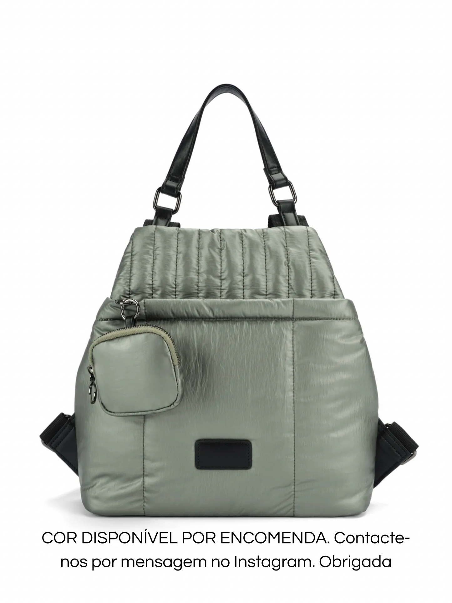 Por encomenda - Mala Mochila verde tropa com bolsa verde