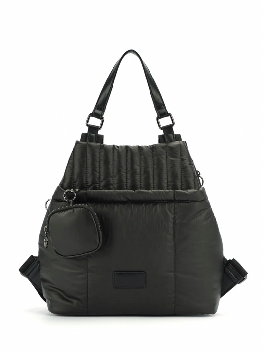 Mala Mochila preta com bolsa preta