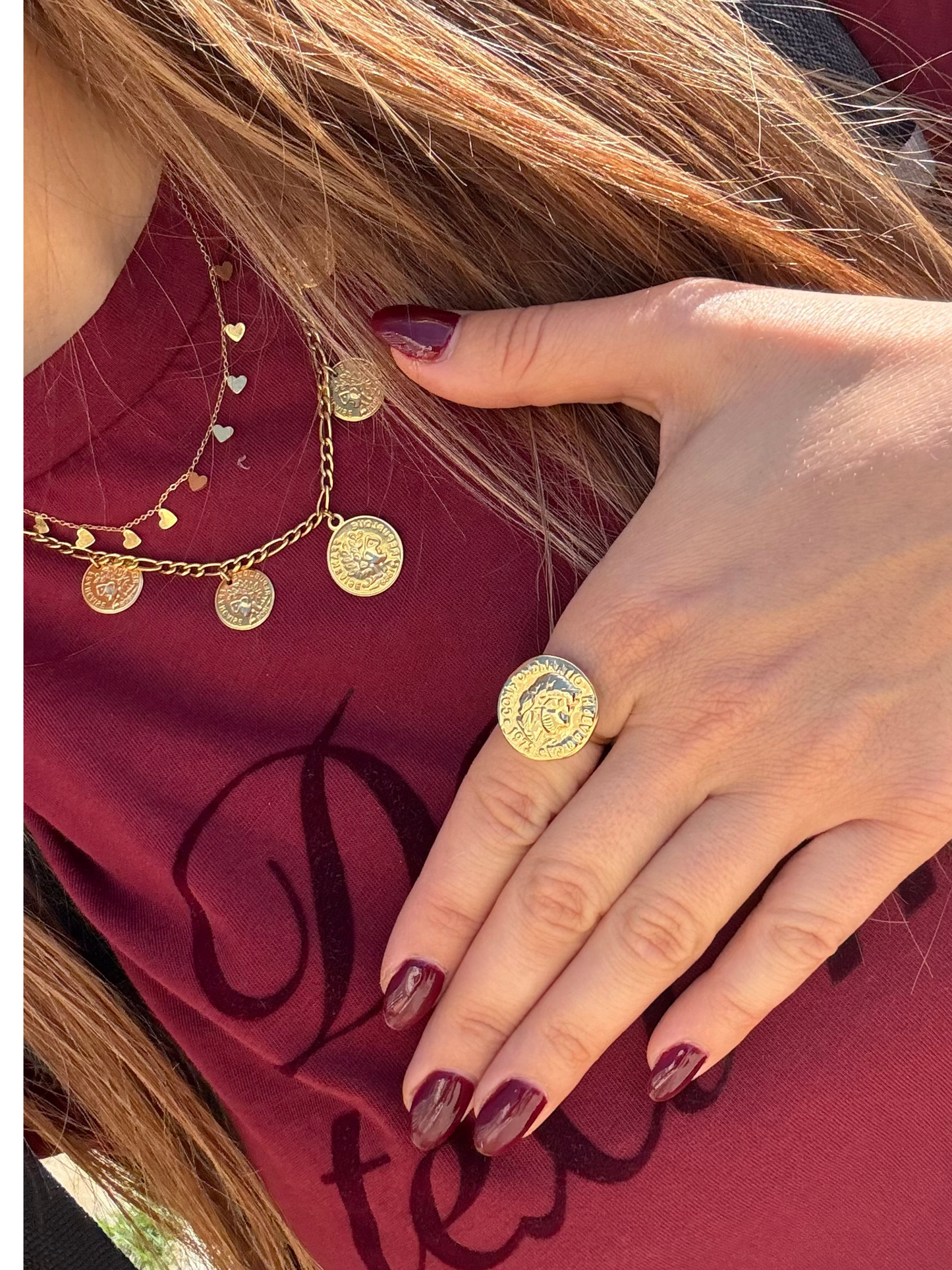 Colar de chapas e/ou anel