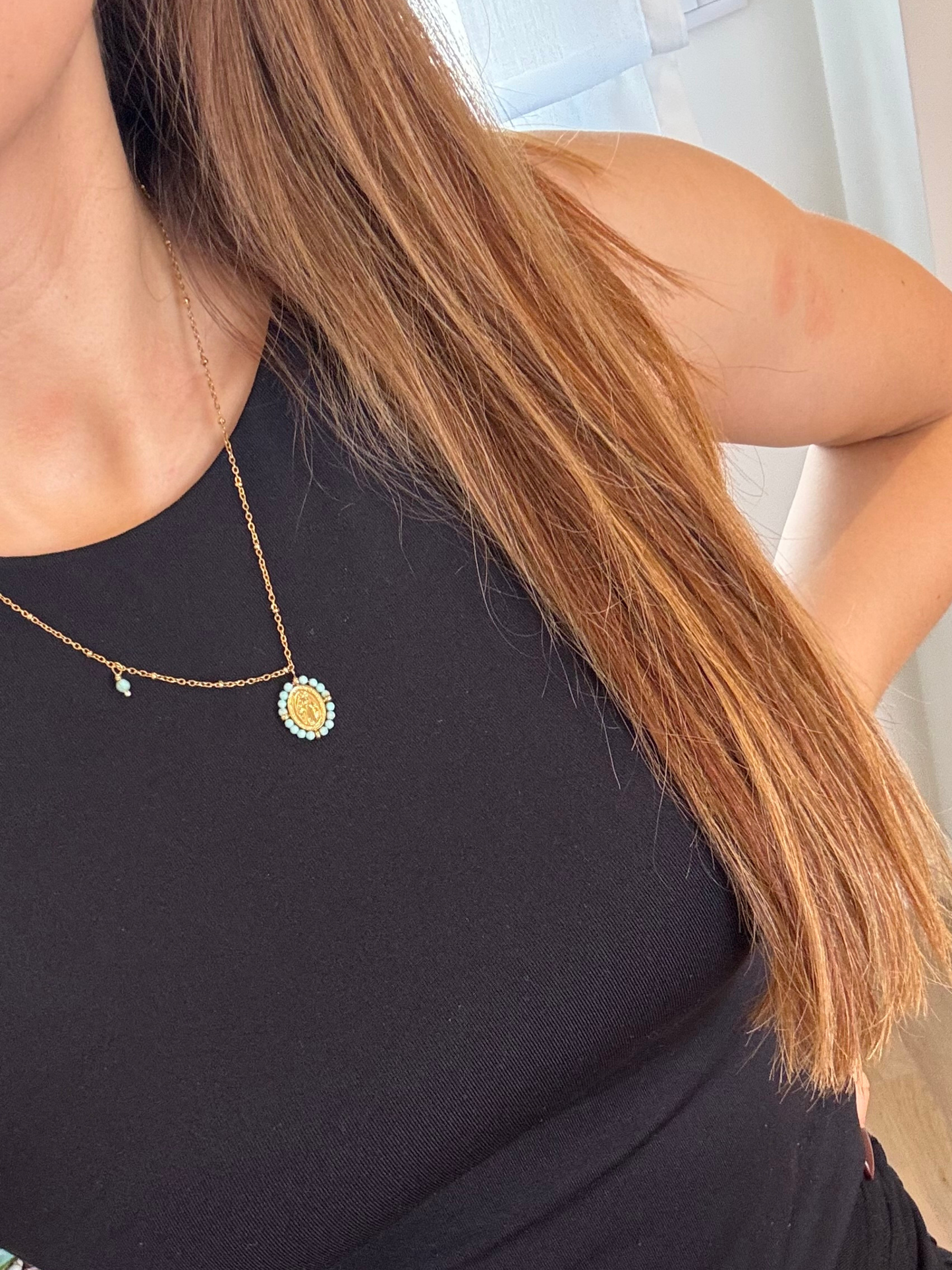 Colar Santo Azul Turquesa