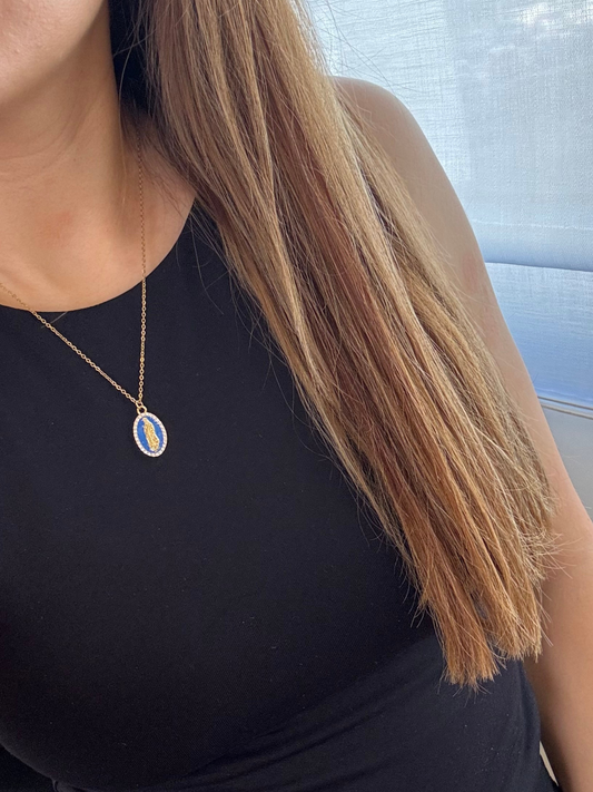 Colar Nossa Senhora Azul