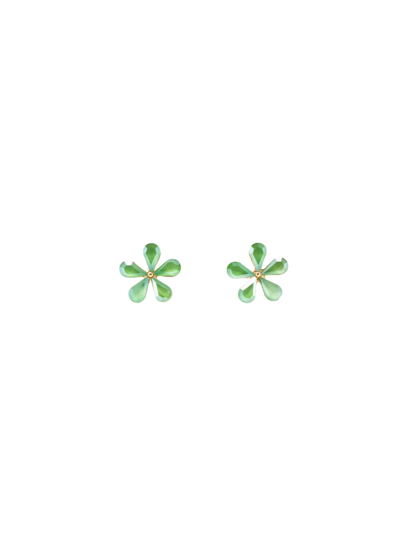 Brincos verde claro