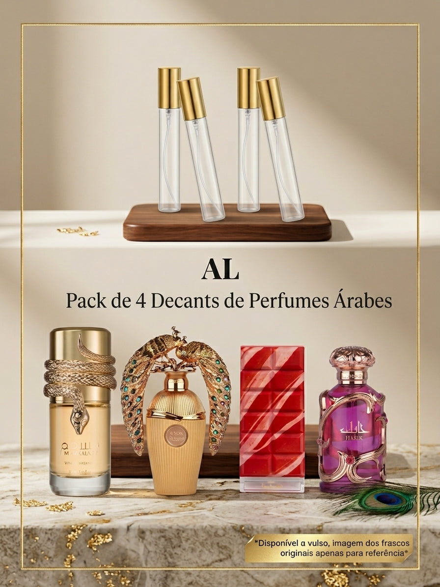 Pack 4 Decants de 5 ml Árabes
