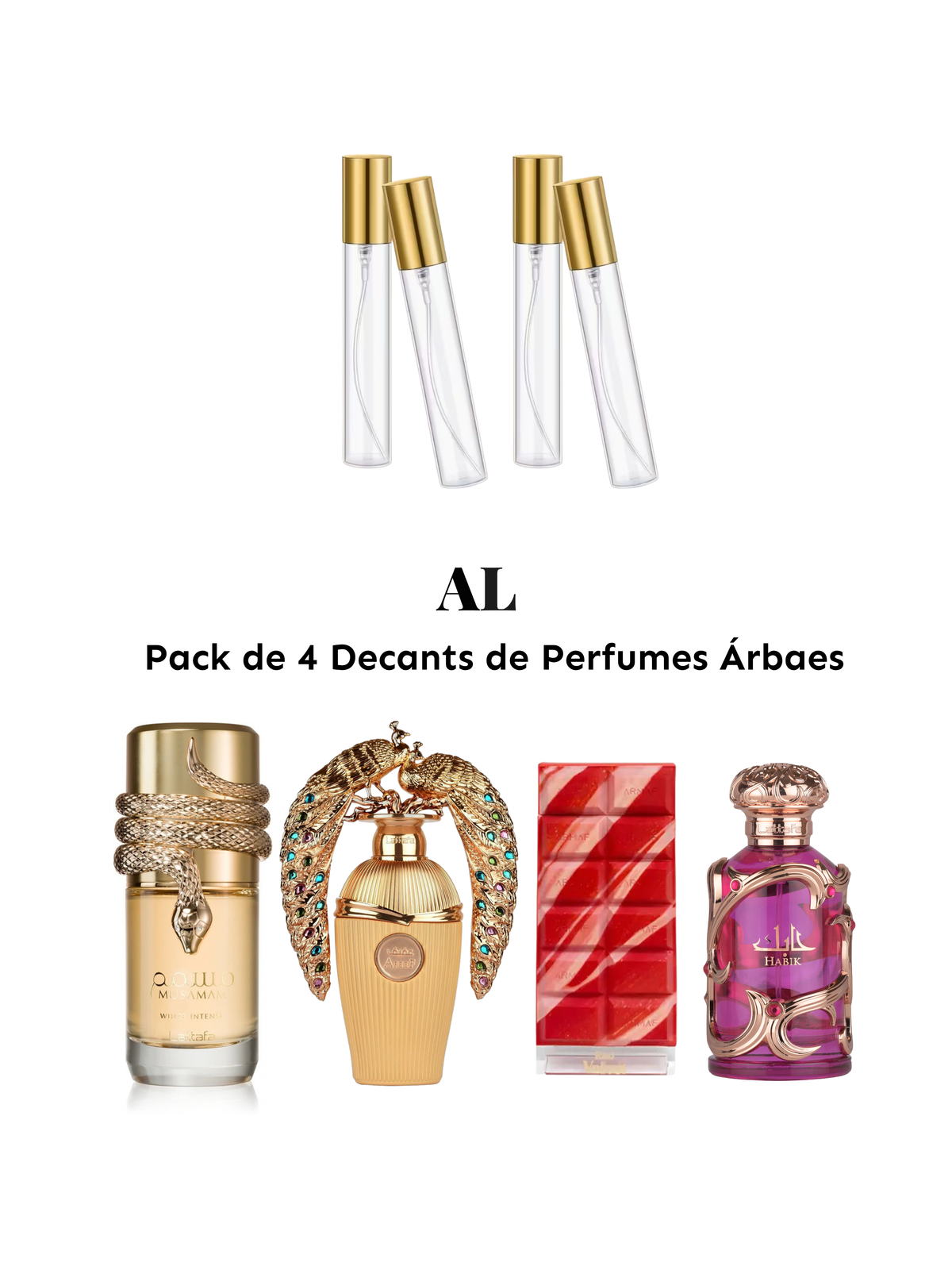 Pack 4 Decants de 5 ml Árabes