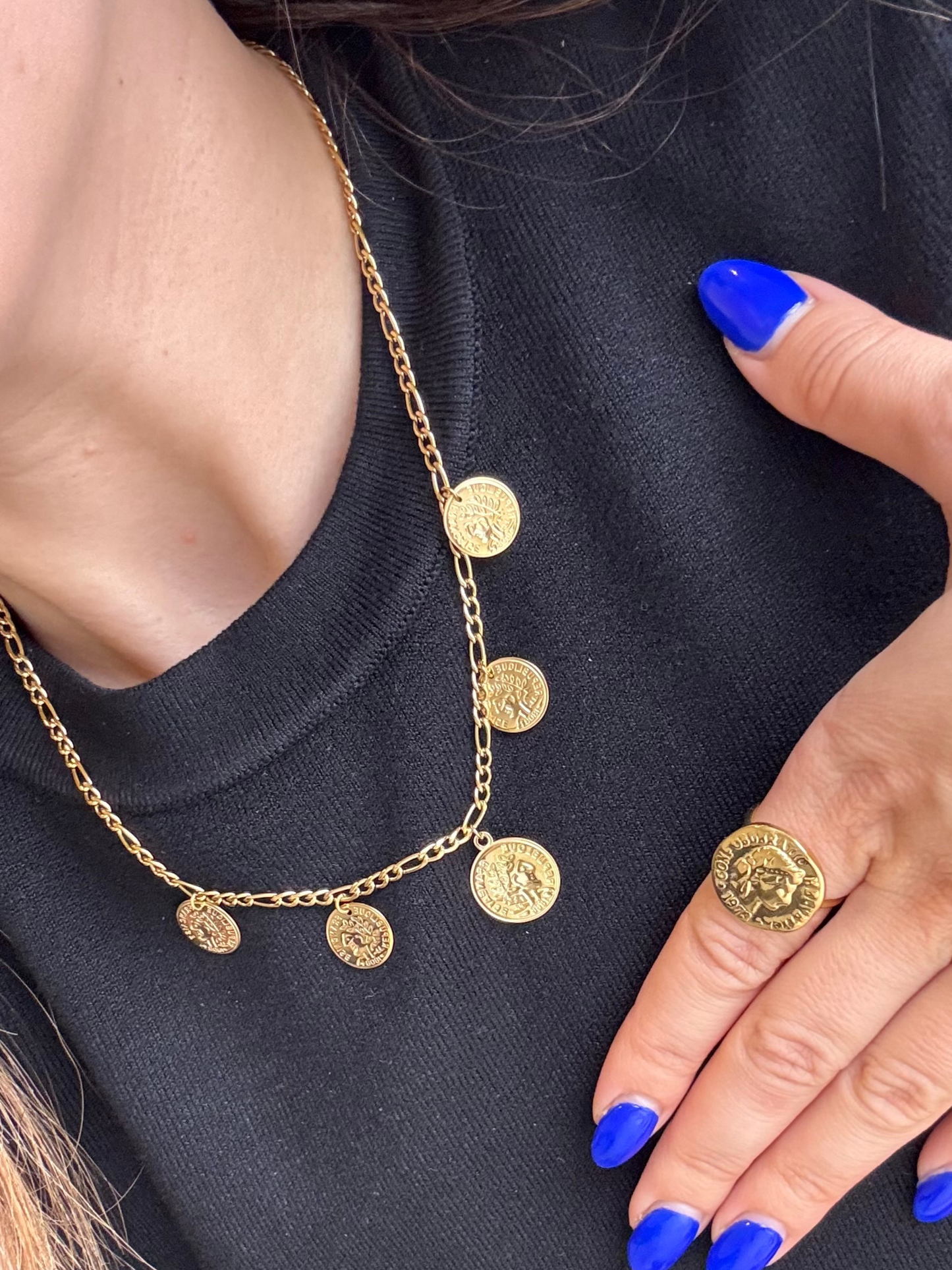 Colar de chapas e/ou anel