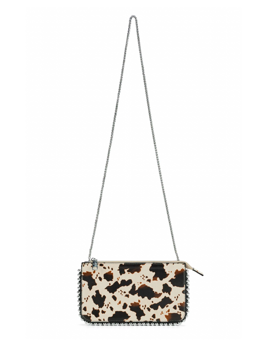 Mala animal print com 3 fechos