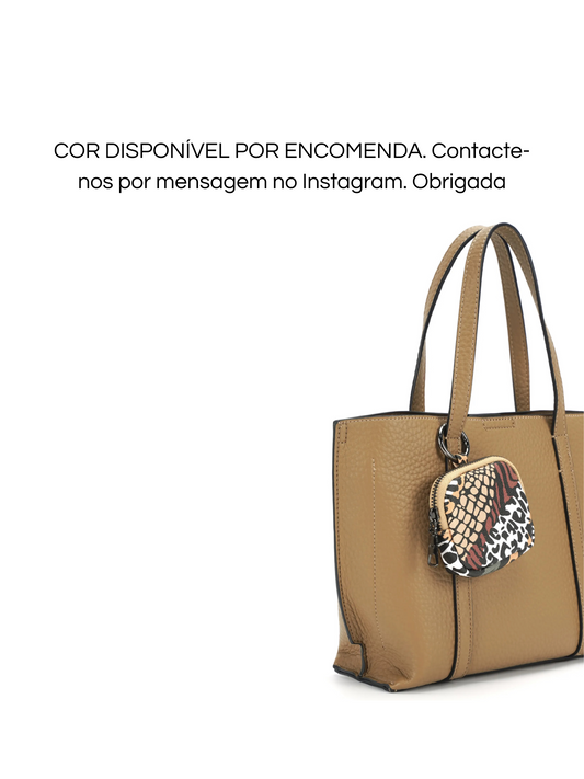 Por encomenda - Mala de mão e tiracolo e bolsa padrão bege