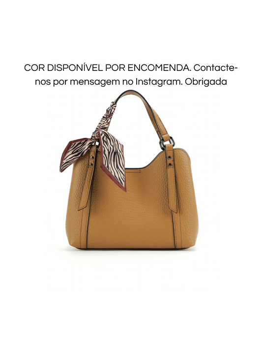 Por encomenda Instagram - Mala com lenço bege
