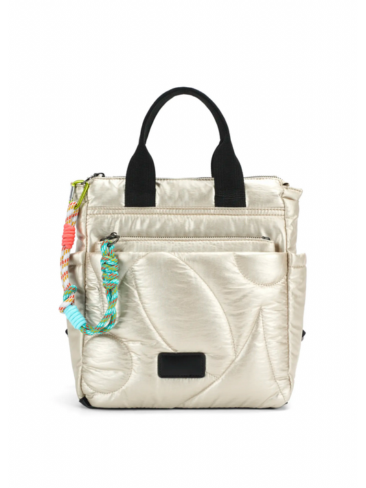 Mochila dourado claro com bolsa incluída