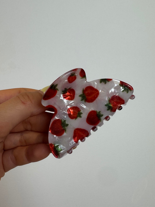 Mola para cabelo morango