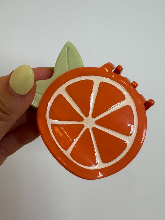 Mola para cabelo laranja