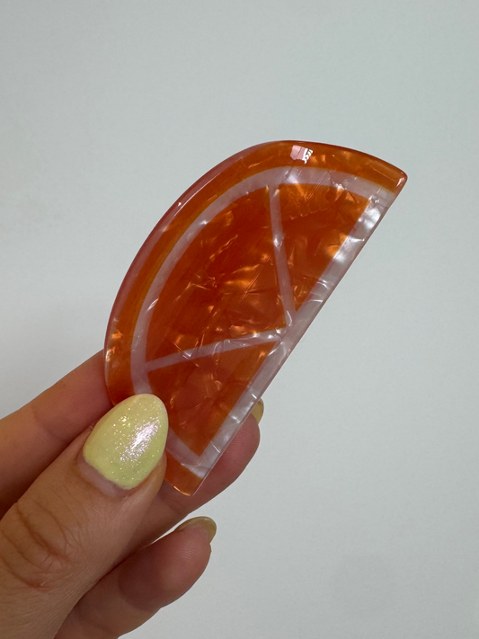 Mola para o cabelo laranja