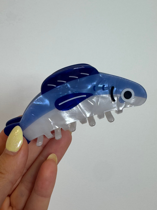 Mola para o Cabelo Peixe azul