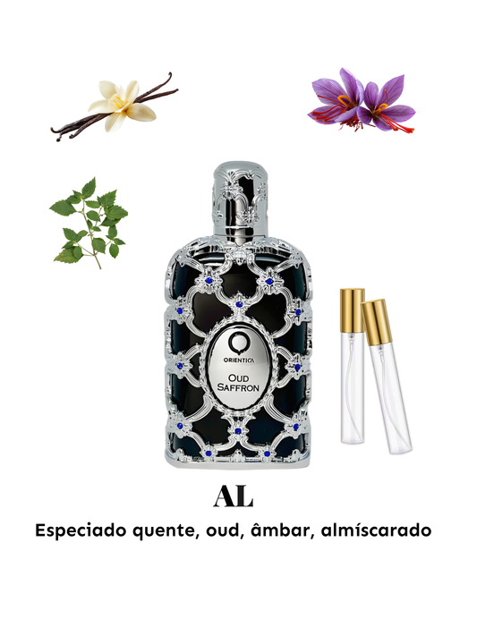 Decant Oud Saffron Orientica Premium - Compartilhável
