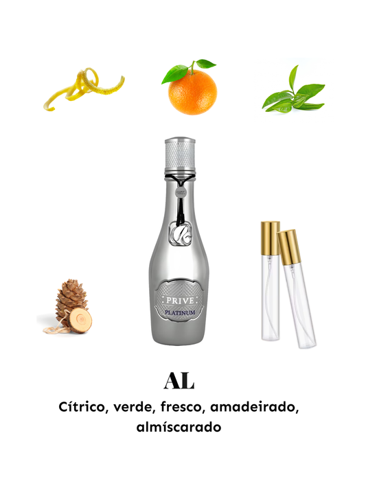 Decant Privè Platinum Silver Riiffs Perfumes - Compartilhável