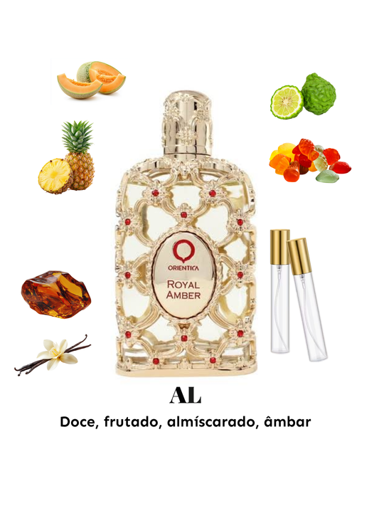 Decant Royal Amber Orientica Premium - Compartilhável