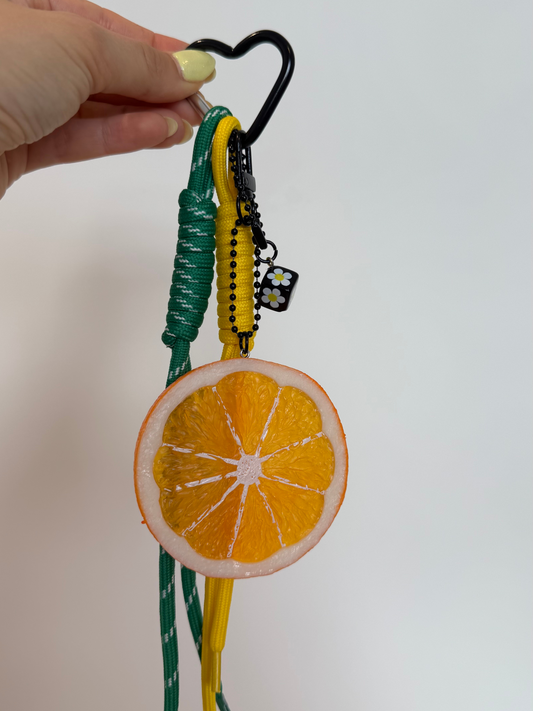 Laranja Rodela coração
