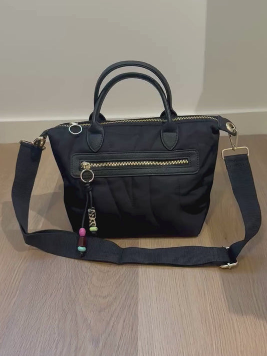 Mala de mão e tiracolo preta